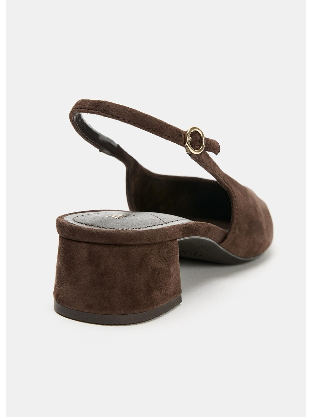 NWT Zara Suede Slingback Shoes Brown, US 8 - Picture 9 of 10